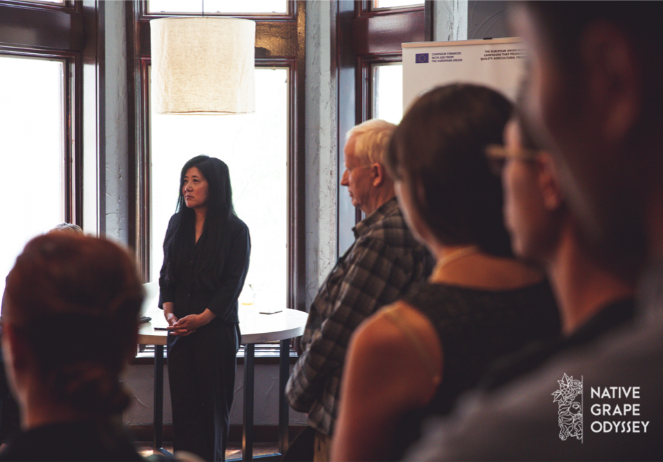 Stevie Kim at the NGO press event in Toronto